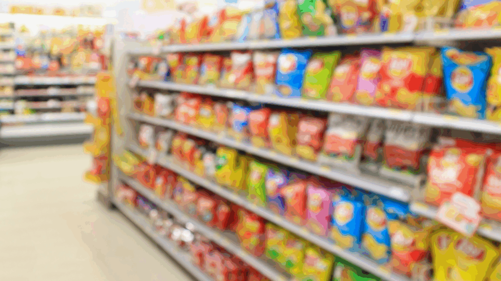 コンビニのお菓子コーナー